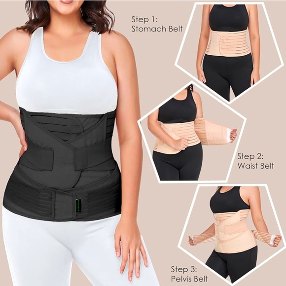 Postpartum Belly Band Wrap Recovery Girdle Abdominal Binder Post Surgery Belly - Picture 3 of 5